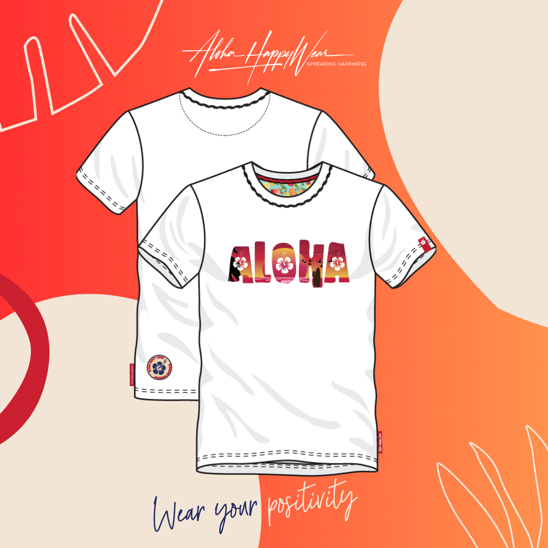 Aloha T-Shirt Special Edition 2022 - Organic Cotton & Polyester Blend - Aloha Sunset